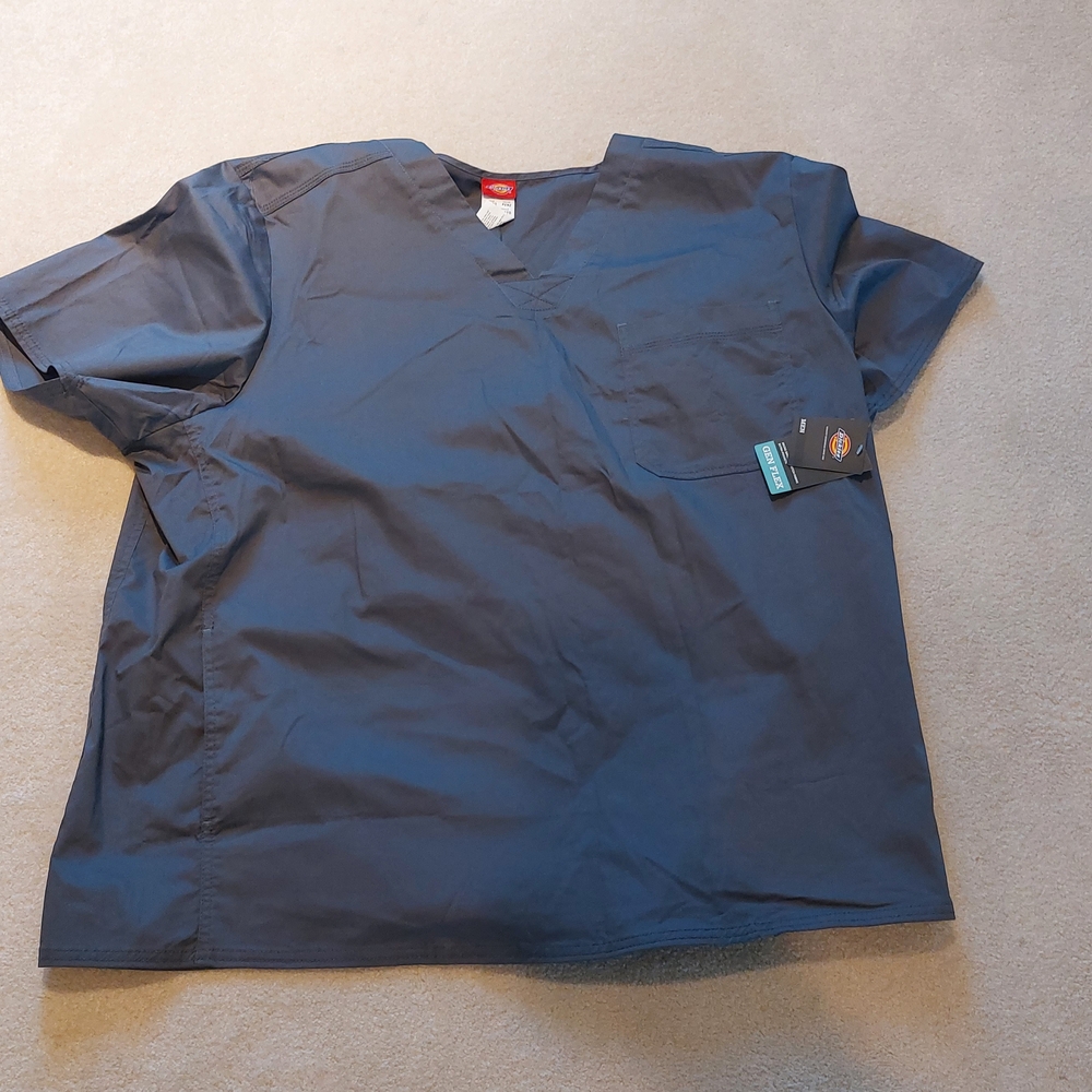 Dickies Men's Dark Blue Short Sleeve Scrub